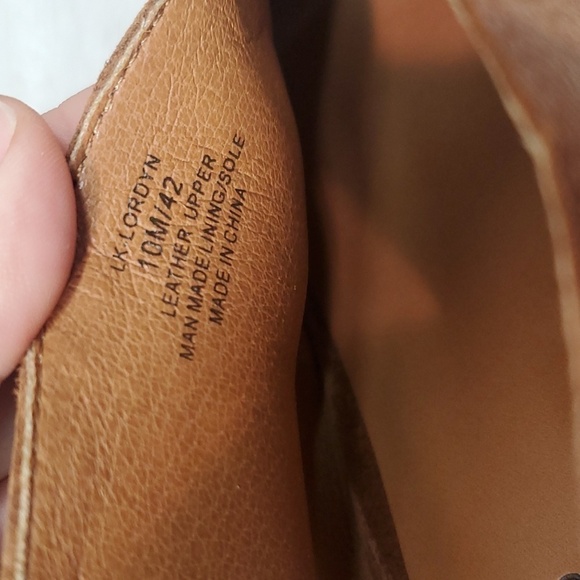 NEW Lucky Brand Womens Lordyn Open Toe Leather Wedge Ankle Shoes sz 10 - Picture 13 of 13